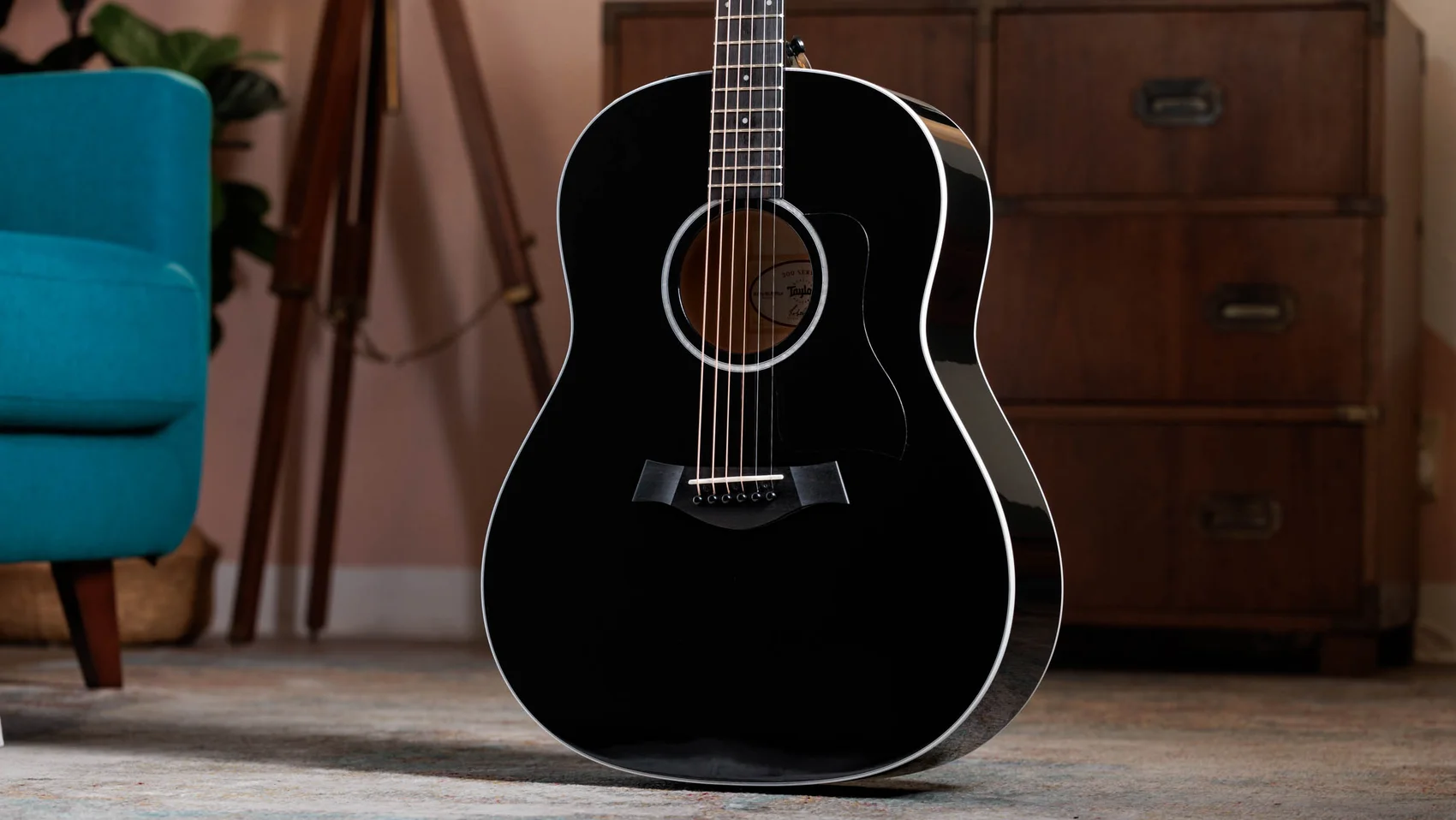 217e-BLK PlusBig Leaf Mapleアコースティック エレクトリック ギター